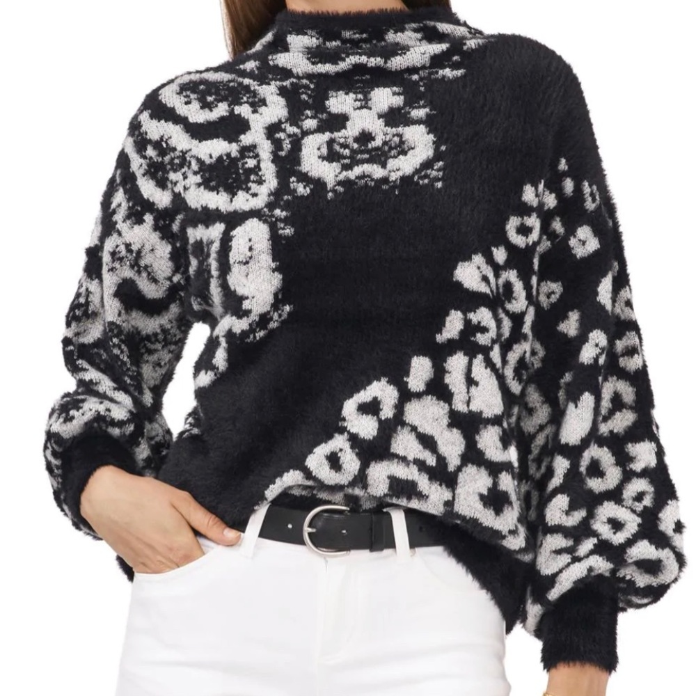 Fury Black and White Sweater